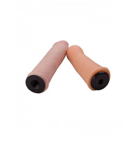 Женский страпон LESBI с вагинальной пробочкой - 17 см. Женский страпон LESBI с вагинальной пробочкой - 17 см.