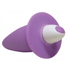 Фиолетовая анальная вибровтулка Smile - 10 см.
