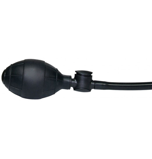 Анальный вибратор с функцией расширения True Black - 17 см.