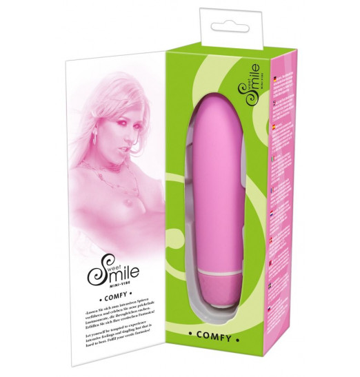 Розовый вибратор Smile Mini Comfy - 13 см. Розовый вибратор Smile Mini Comfy - 13 см.