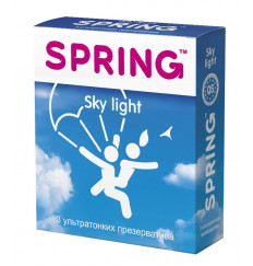 Ультратонкие презервативы SPRING SKY LIGHT - 3 шт. Ультратонкие презервативы SPRING SKY LIGHT - 3 шт.