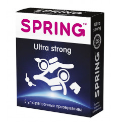 Ультрапрочные презервативы SPRING ULTRA STRONG - 3 шт. Ультрапрочные презервативы SPRING ULTRA STRONG - 3 шт.
