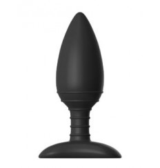 Чёрная вибровтулка NEXUS ACE MEDIUM с дистанционным управлением - 12 см.