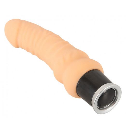 Вибратор-реалистик  Nature Skin Real Vibe телесного цвета - 17,5 см.