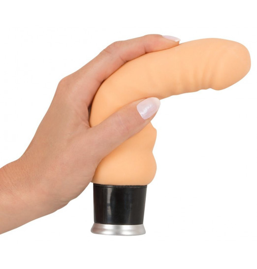 Вибратор-реалистик  Nature Skin Real Vibe телесного цвета - 17,5 см.