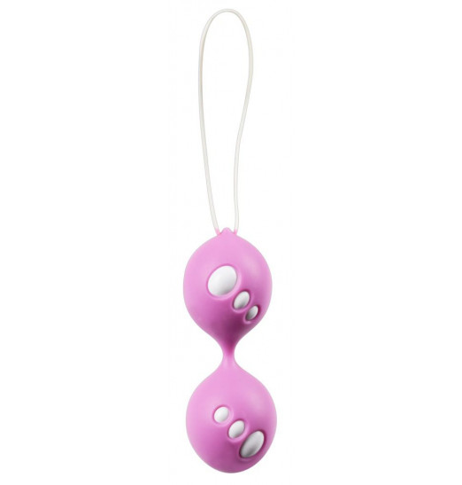 Розовые вагинальные шарики Twin Balls