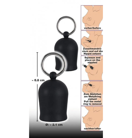 Помпы для сосков Black Velvets Nipple Suckers Помпы для сосков Black Velvets Nipple Suckers