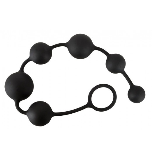 Анальная цепочка Black Velvets Anal Beads - 40 см. Анальная цепочка Black Velvets Anal Beads - 40 см.
