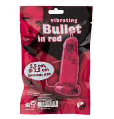 Красное виброяичко с пультом Bullet in Red