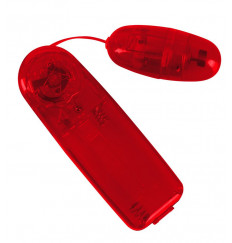 Красное виброяичко с пультом Bullet in Red