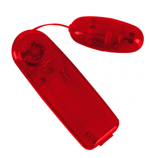 Красное виброяичко с пультом Bullet in Red