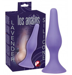 Фиолетовая анальная пробка Los Analos Lila Analplug - 13 см.
