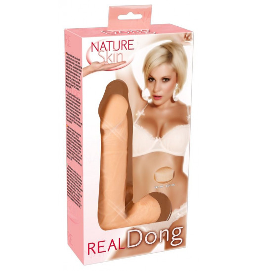 Фаллоимитатор Nature Skin Dildo Real Dong - 20 см. Фаллоимитатор Nature Skin Dildo Real Dong - 20 см.