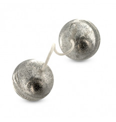 Вагинальные шарики с блёстками SILVER MAGIC BALLS