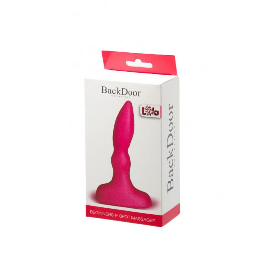 Розовый анальный стимулятор Beginners p-spot massager - 11 см.