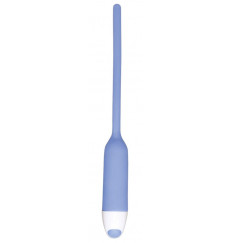 Голубой вибратор для уретры Dilator Vibe - 19 см.