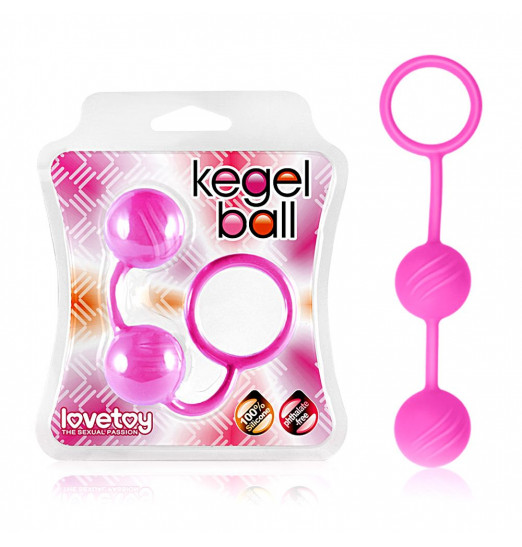 Розовые вагинальные шарики Kegel Ball