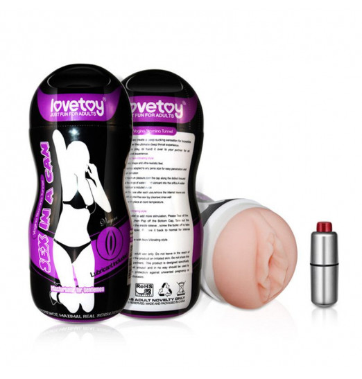 Мастурбатор Sex In A Can Vibra Vagina Tunnel