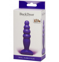 Фиолетовый анальный стимулятор Small Bubble Plug - 11 см.