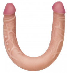 Двусторонний фаллоимитатор из неоскин - 49,5 см.