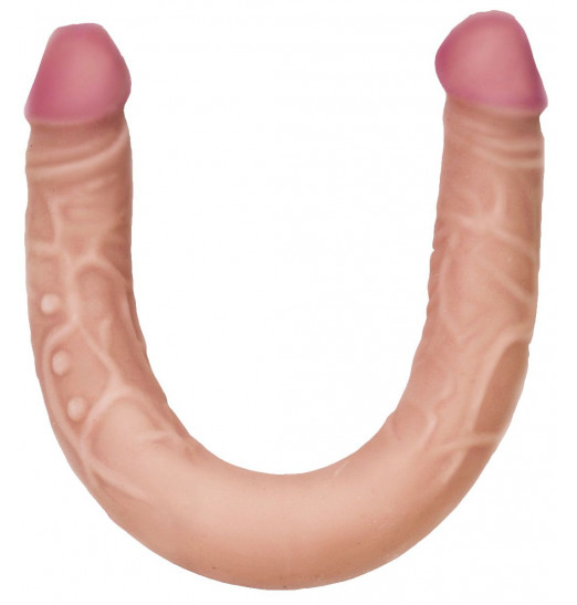 Двусторонний фаллоимитатор из неоскин - 49,5 см. Двусторонний фаллоимитатор из неоскин - 49,5 см.