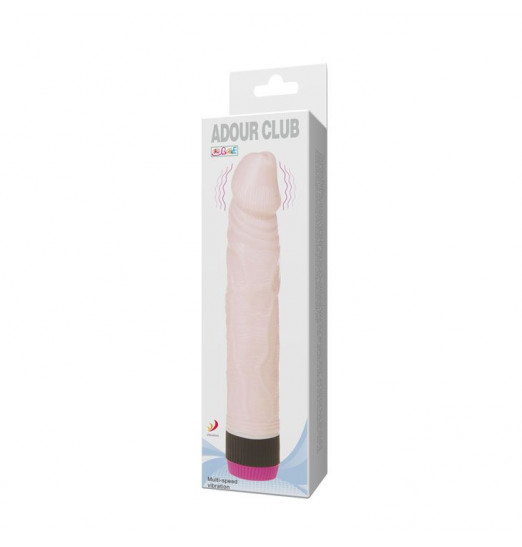Вибромассажер розового цвета - 22,5 см.