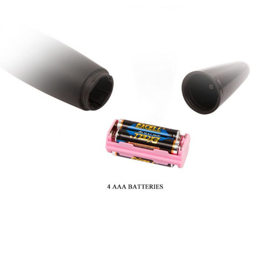 Черный вибромассажер с мощной вибрацией Power Wand