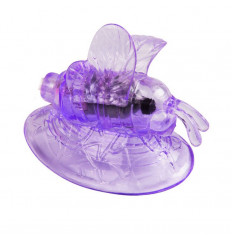 Стимулятор клитора с вакуумным массажем и вибрирующей бабочкой