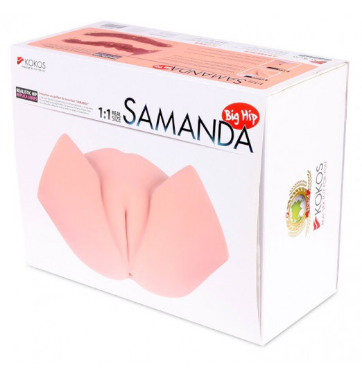 Мастурбатор-полуторс с вагиной и анусом Samanda