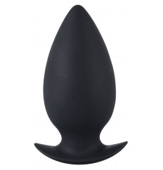 Большая черная анальная пробка Booty beau - 11 см.