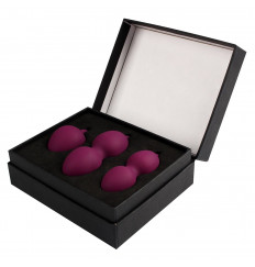 Набор фиолетовых вагинальных шариков Nova Ball со смещенным центром тяжести