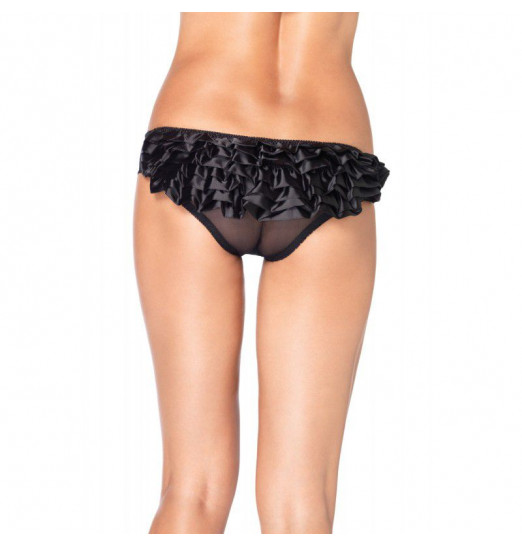 Прозрачные трусики с оборками на попке