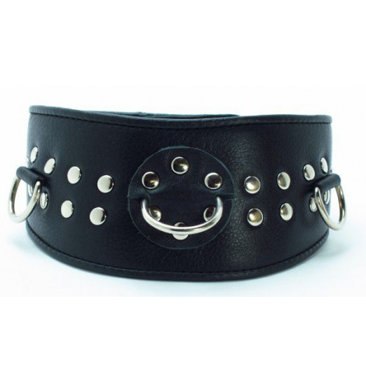 Кожаный ошейник для эротических игр Кожаный ошейник для эротических игр