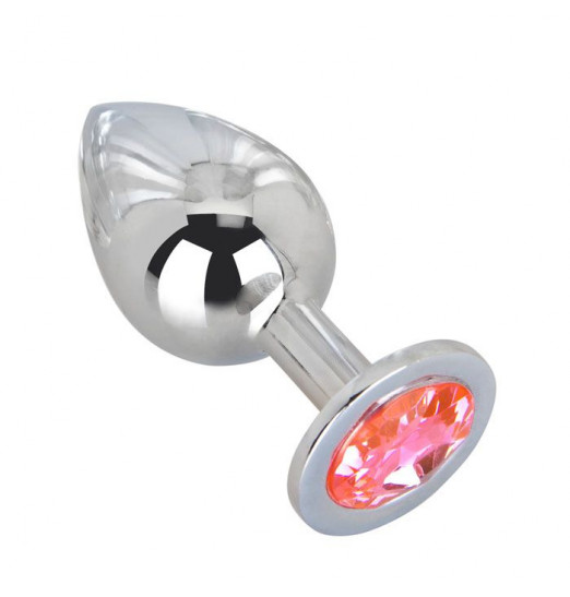 Большой стальной плаг с розовым кристаллом Pink Bubble Gum - 9,5 см. Большой стальной плаг с розовым кристаллом Pink Bubble Gum - 9,5 см.