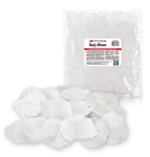 Белые лепестки роз Bed of Roses