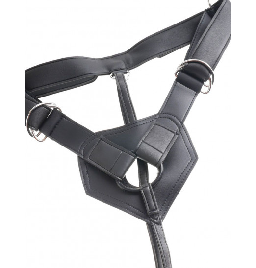 Телесный страпон Strap-on Harness Cock - 15,2 см.