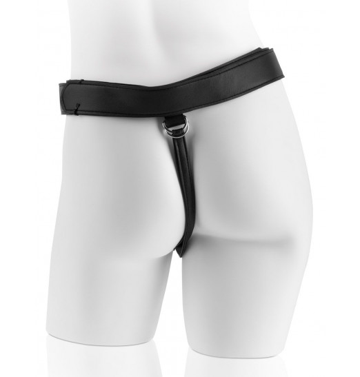 Страпон на виниловых трусиках Strap-on Harness Cock - 17,8 см.