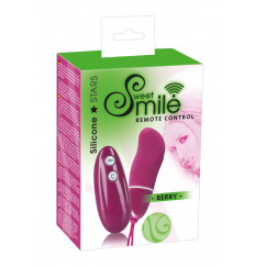 Бордовое виброяйцо Smile BERRY - 7 см.