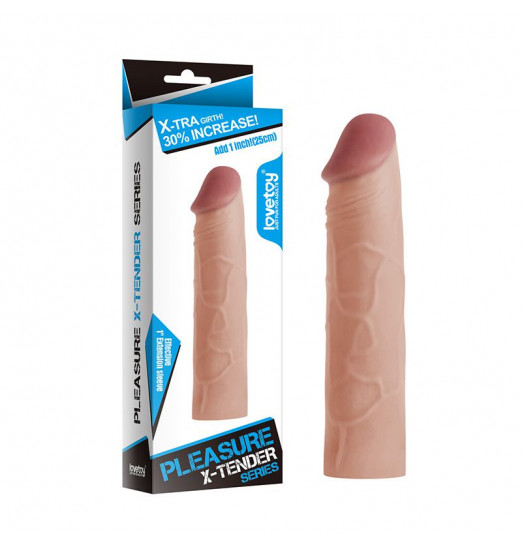 Реалистичная насадка-удлинитель - 17,2 см.