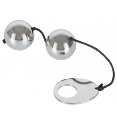 Металлические вагинальные шарики на сцепке