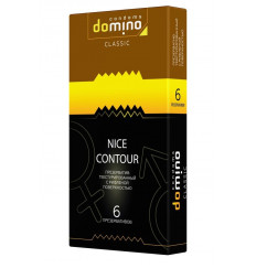 Презервативы с рёбрышками DOMINO Classic Nice Contour - 6 шт.