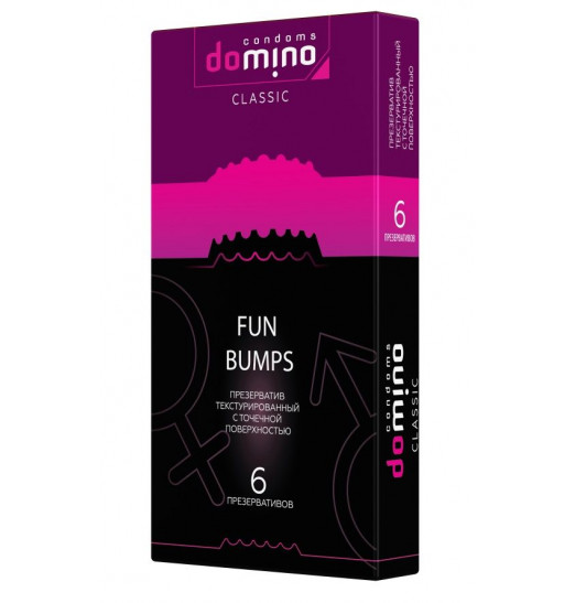 Текстурированные презервативы DOMINO Classic Fun Bumps - 6 шт.