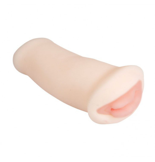 Вибрирующий мастурбатор-вагина с нежными губками Lily - 18 см.