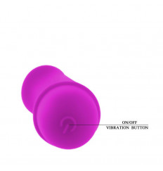 Фиолетовый вибратор Pretty Love Antony - 11,7 см.