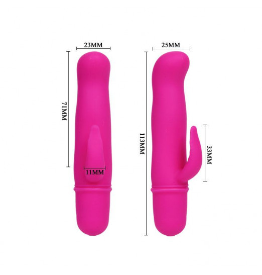 Вибратор с отростком для стимуляции клитора Blithe - 11,3 см. Вибратор с отростком для стимуляции клитора Blithe - 11,3 см.