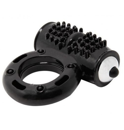 Черное эрекционное кольцо с 10 режимами вибрации Черное эрекционное кольцо с 10 режимами вибрации