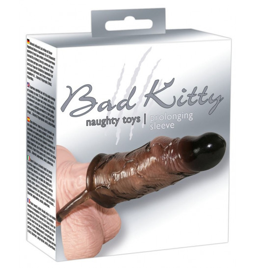 Дымчатая стимулирующая насадка Bad Kitty Prolonging Sleeve Дымчатая стимулирующая насадка Bad Kitty Prolonging Sleeve