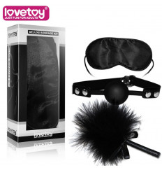 Набор для БДСМ-игр: маска, кляп, пёрышко