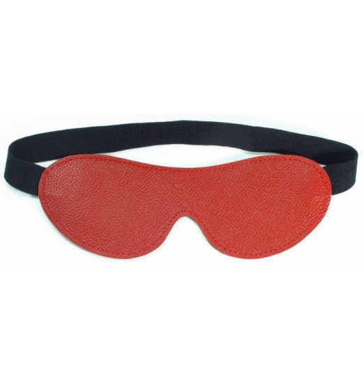 Красная кожаная маска на глаза