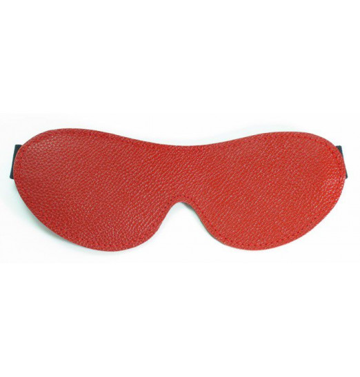 Красная кожаная маска на глаза
